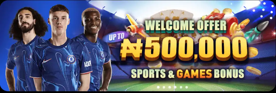 Special promotional offer banner for MSport Nigeria users highlighting current bonuses.